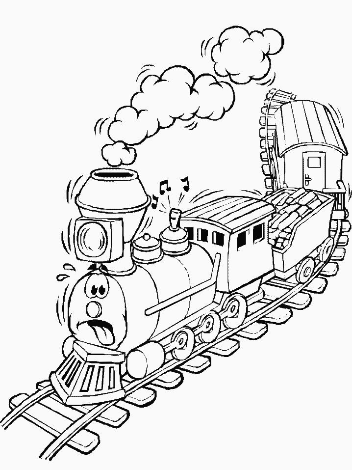 Coloring pages trains free Online coloring pages princess Train 