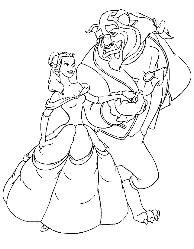 Beauty And The Beast Printable Coloring Pages - Free Printable 