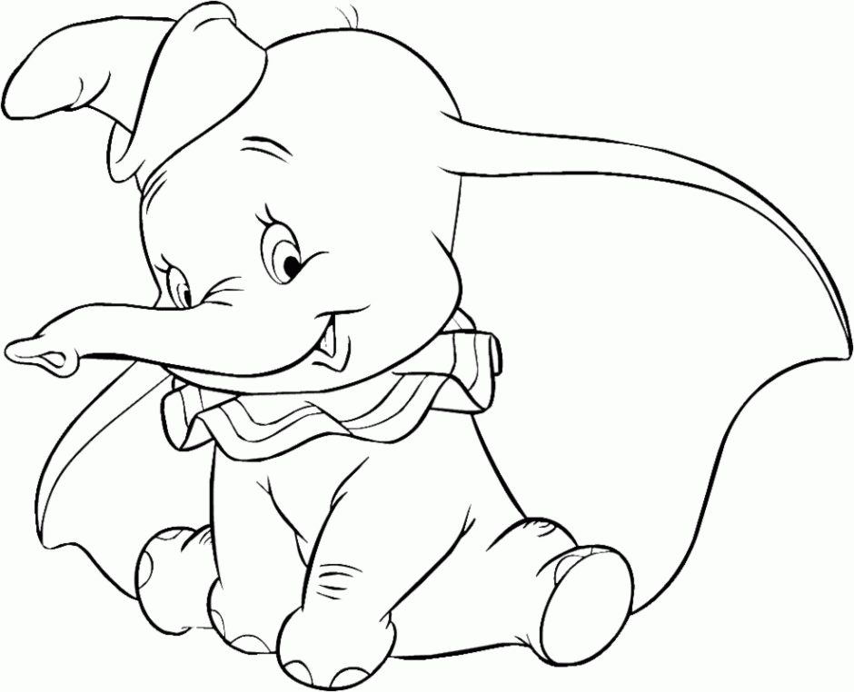 Dumbo Coloring Page : Dumbo Coloring Pages 21925 Label Baby Dumbo 