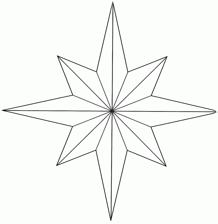 Hopemore: Eight point star template | bodymodarts