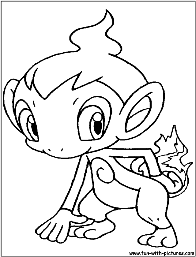 Fire Pokemon Coloring Pages 280535 Chimchar Coloring Pages