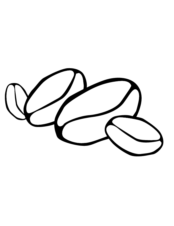 grains of beans Colouring Pages
