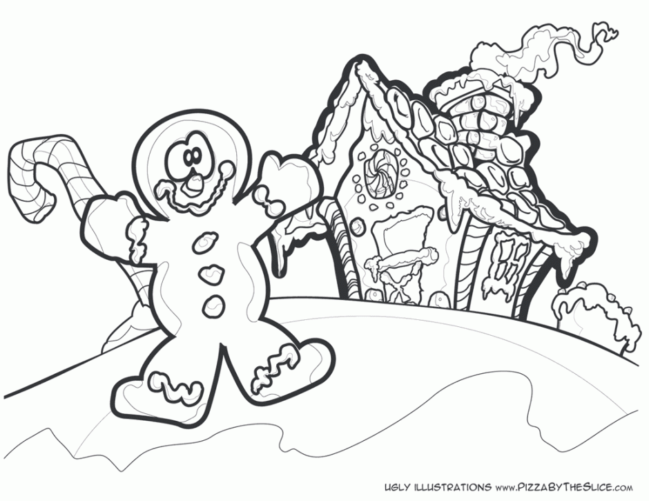 Gingerbread Men Coloring Pages 116429 Label A Gingerbread Man 