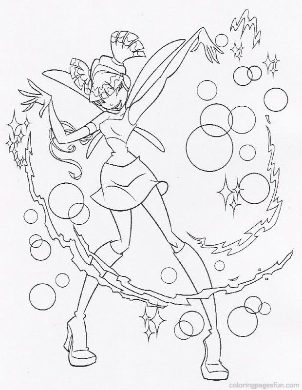 Winx Club Coloring Pages 15 | Free Printable Coloring Pages 
