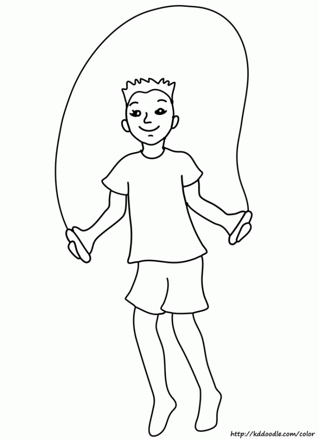 Jump Coloring Page - Coloring Home