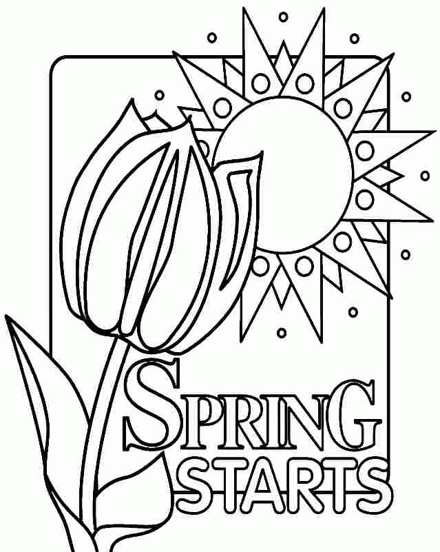 Free Coloring Pages Spring Season For Kids 21012#