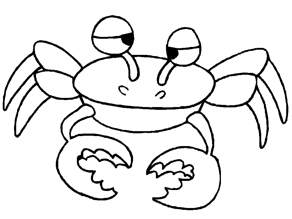 funny crab coloring pages for kids | Great Coloring Pages