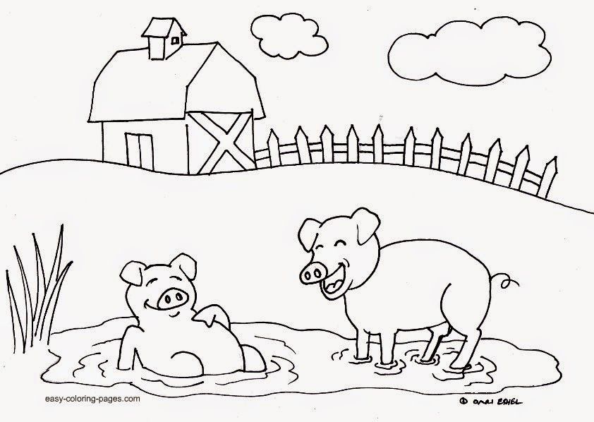 farm coloring pages for preschool : Printable Coloring Sheet 
