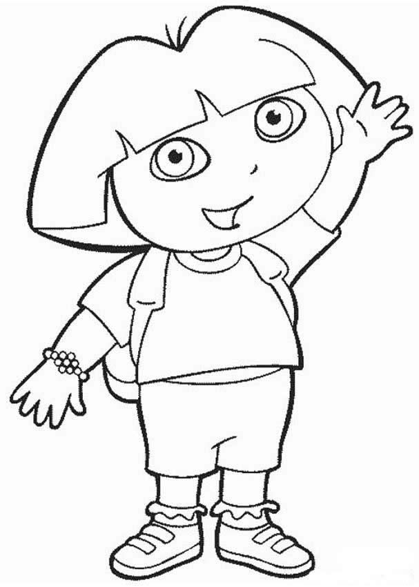 dora coloring pages backpack | Coloring Pages For Kids