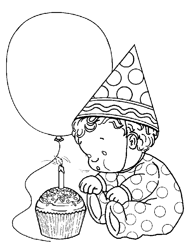 baby birthday coloring pages disney