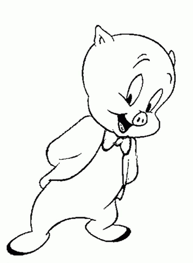 Porky Pig Coloring Pages 54 | Free Printable Coloring Pages