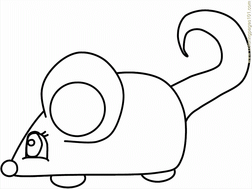 Coloring Pages Mouse (Mammals > Mouse) - free printable coloring 