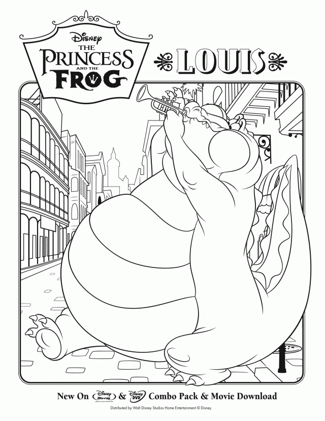 Princess And The Frog Coloring Sheets Id 42258 Uncategorized 