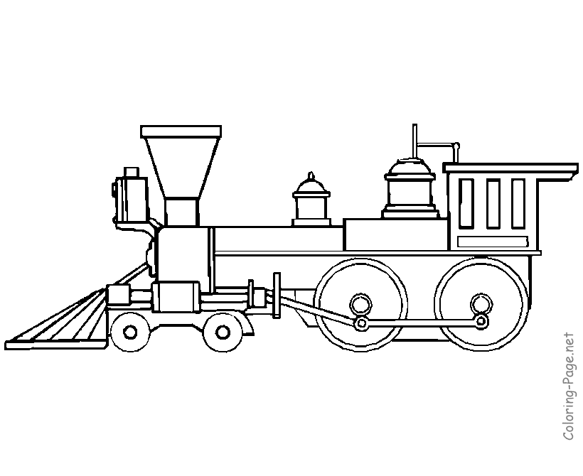 Kids coloring pages - Old engine