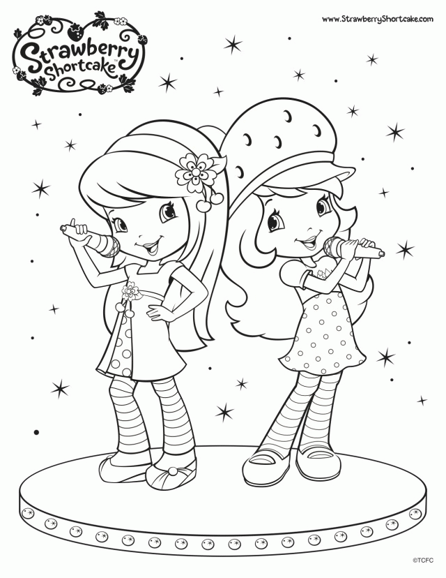 Strawberry Shortcake Coloring Pages Raspberry Cakes Cupcakes - Coloring