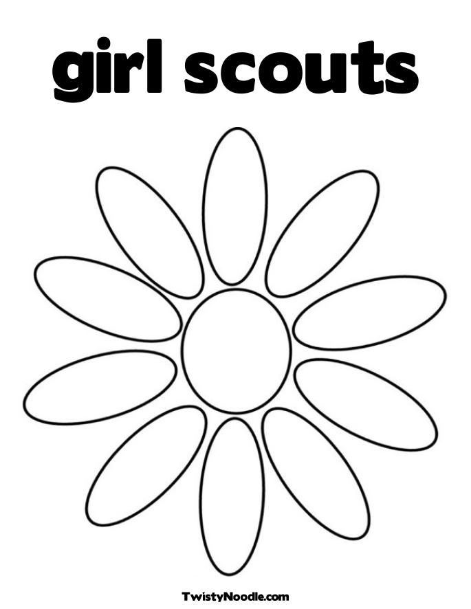 Girl Scouts Colouring Pages | Girl Scout