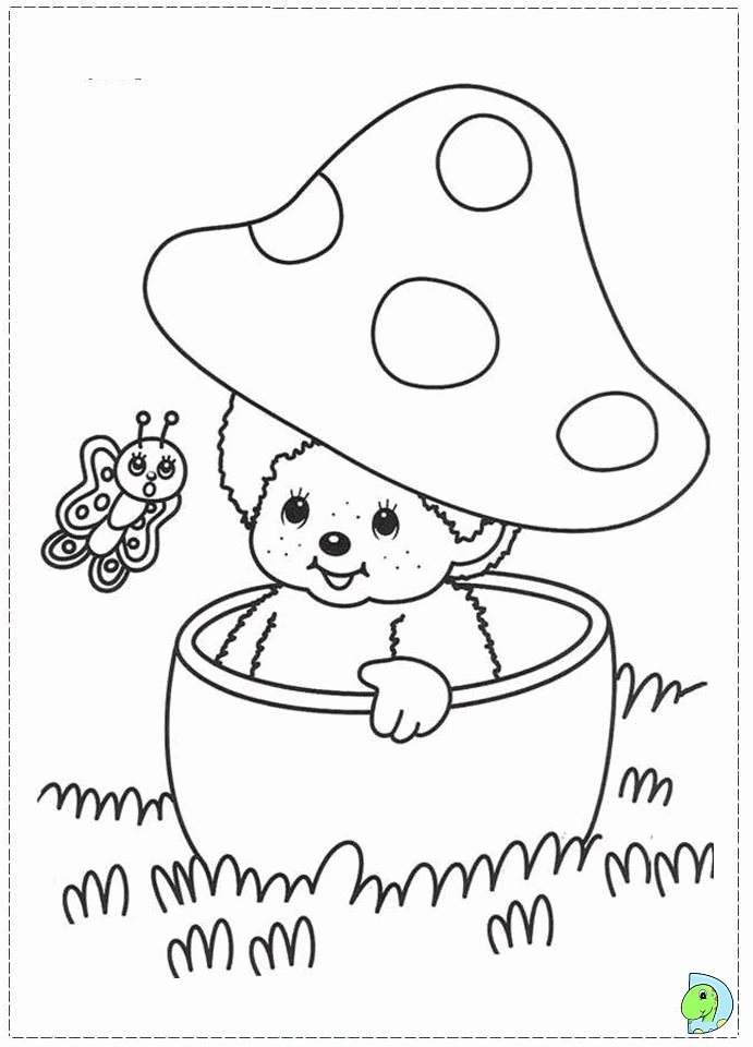 monchhichi Colouring Pages (page 3)