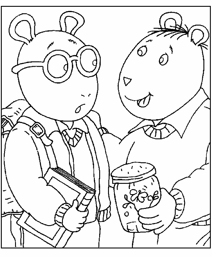 Print And Coloring Page Arthur For Kids | Coloring Pages