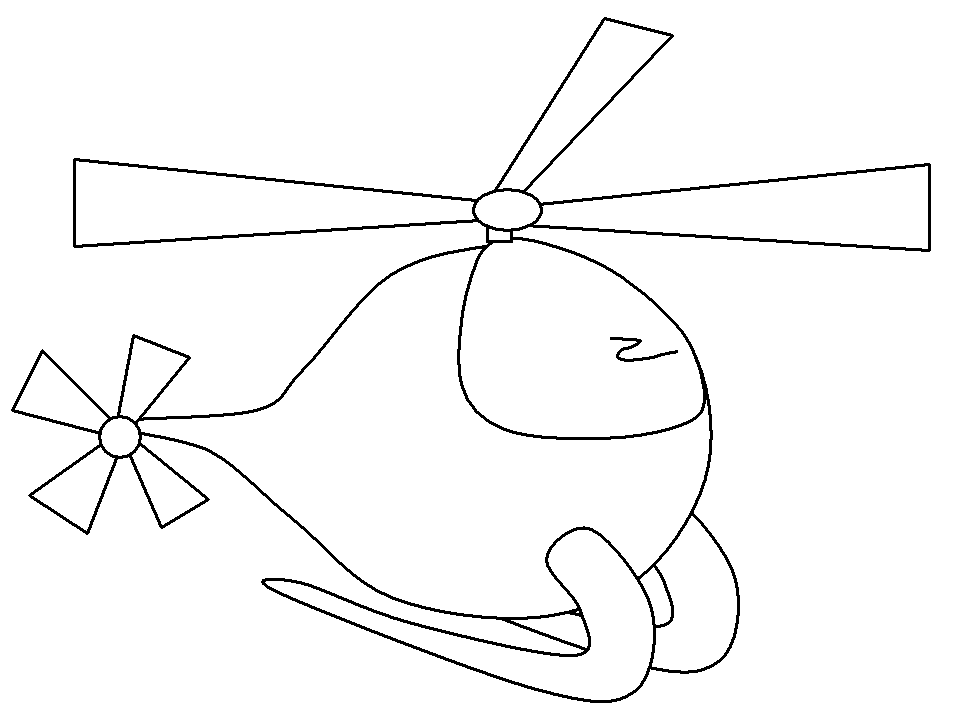 Helicopter Coloring Pages For Kids - Coloring Home