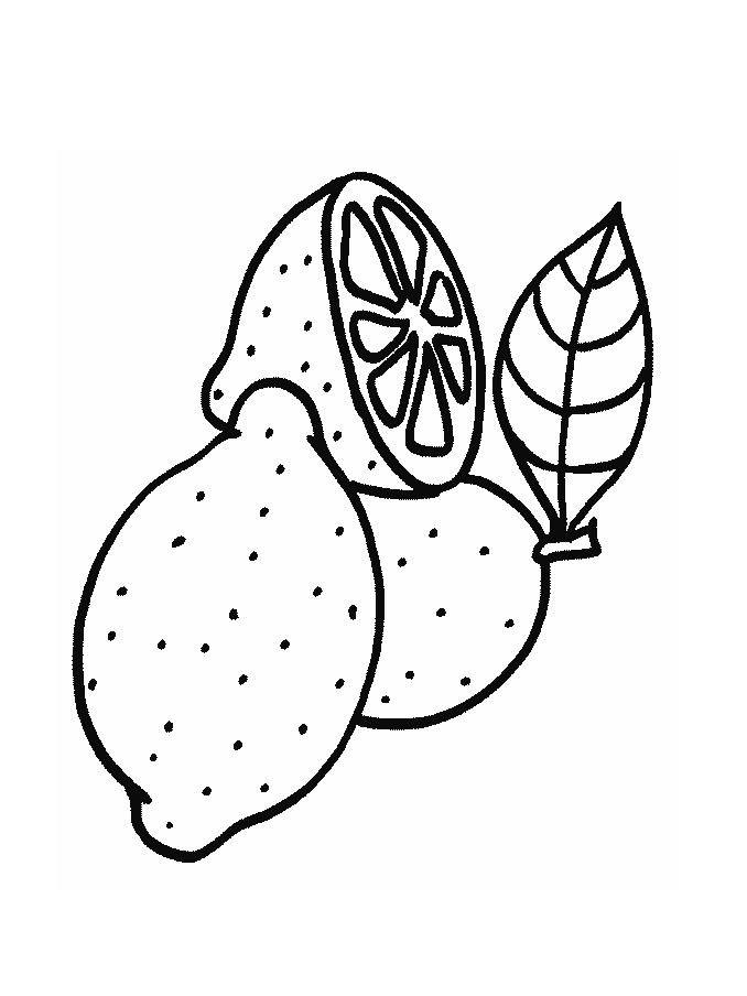 oranges and lemaon Colouring Pages