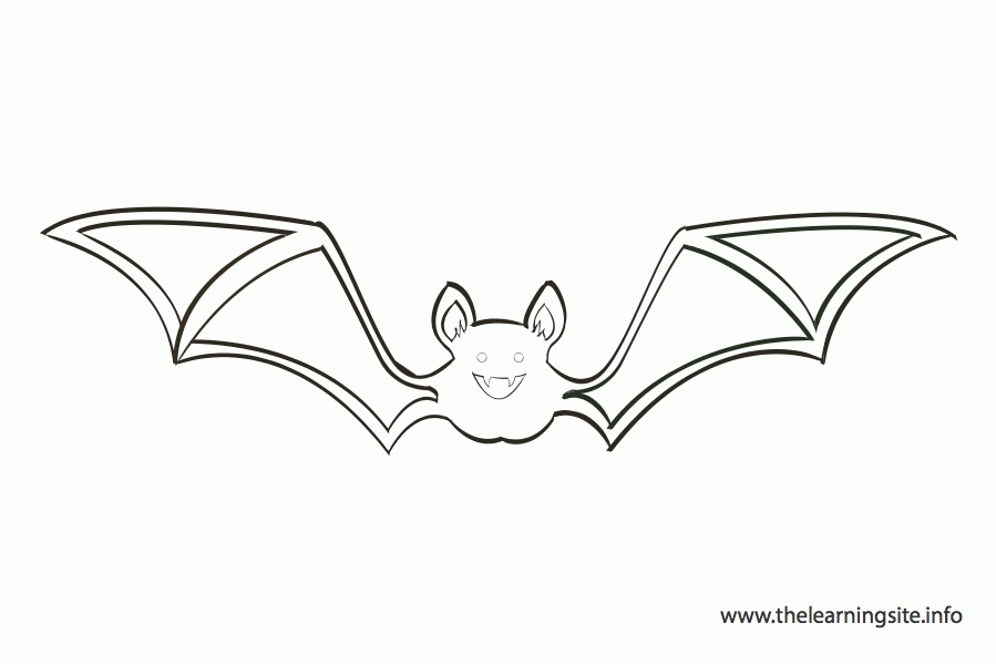 bat outline Colouring Pages (page 2)
