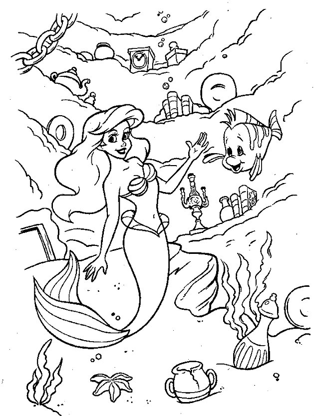Coloring Page - The little mermaid coloring pages 29