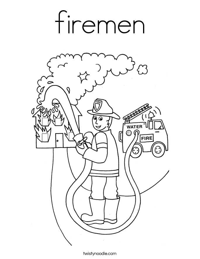 Equipment Coloring Pages Fireman Coloring Pages Free Printable Car 