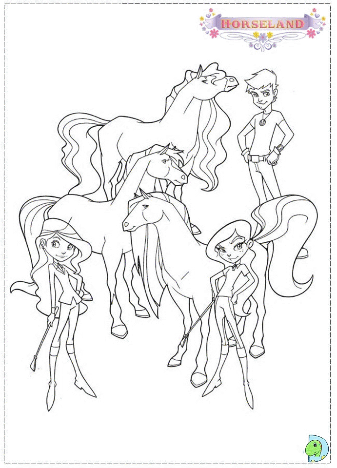 Horseland Coloring Pages - Coloring Home