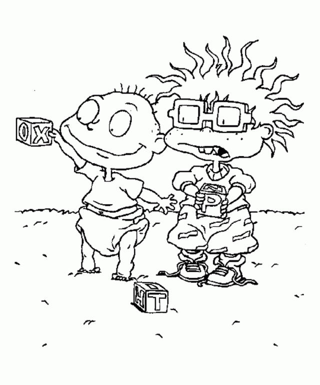 Download Chuckie And Tommy Rugrats Coloring Page Or Print Chuckie