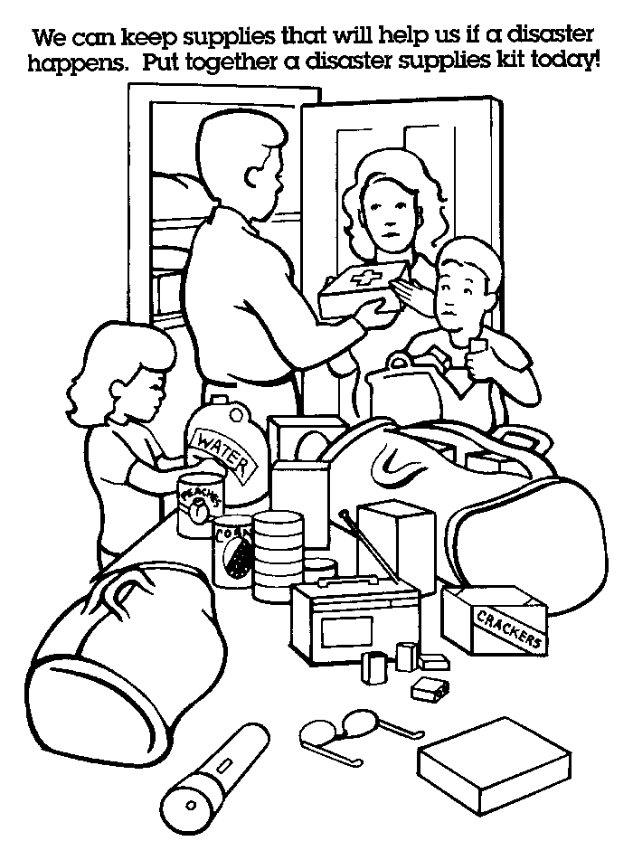 heath and safety Colouring Pages