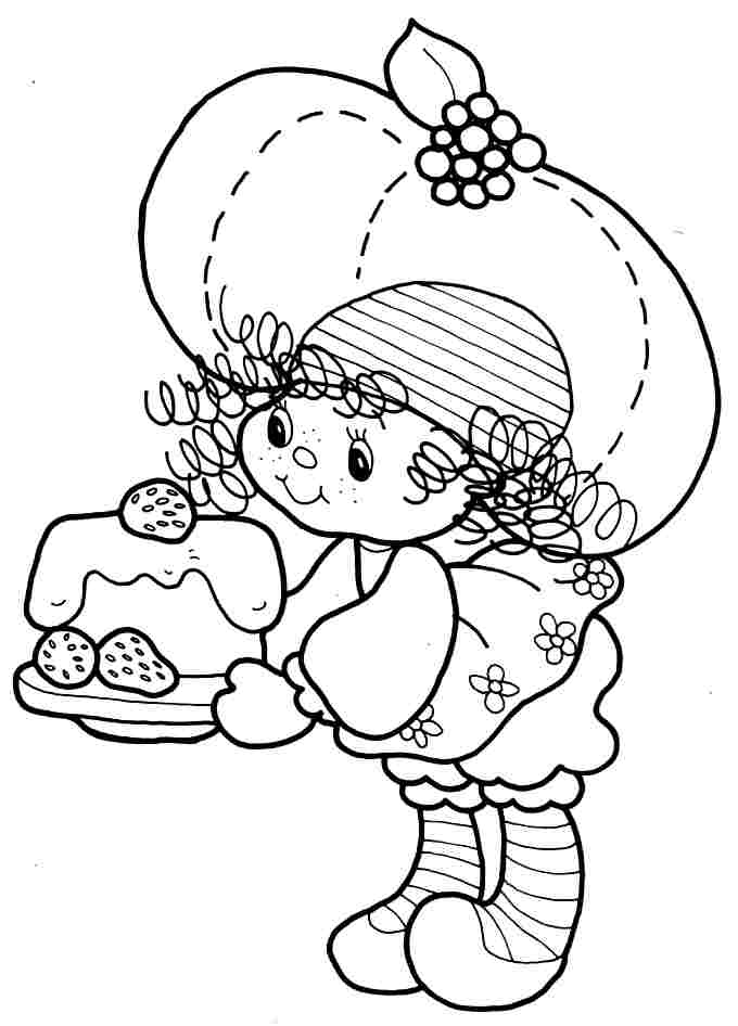 Free Printable Cartoon Strawberry Shortcake Raspberry Tart 