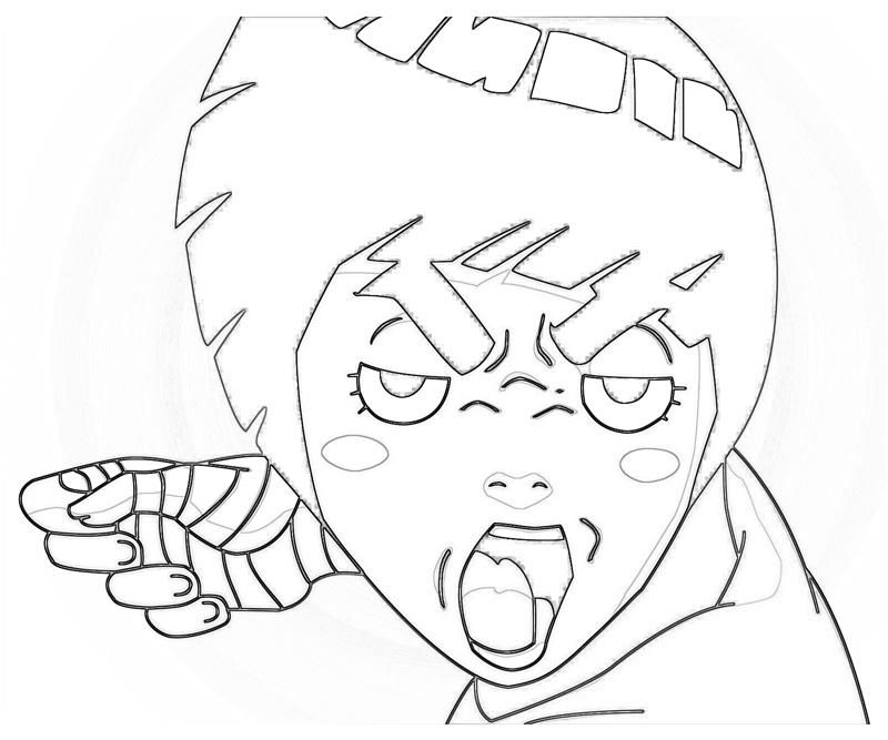 Naruto Rock Lee Profil | How Coloring - Coloring Home