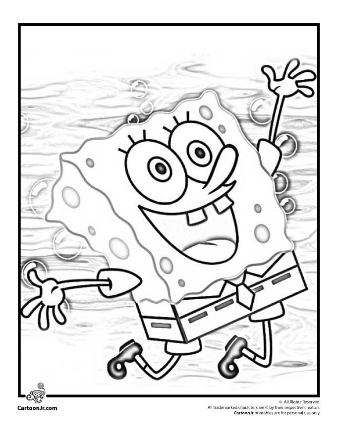 Spongebob Coloring Pages : Sponge Bob Coloring Page Cartoon 