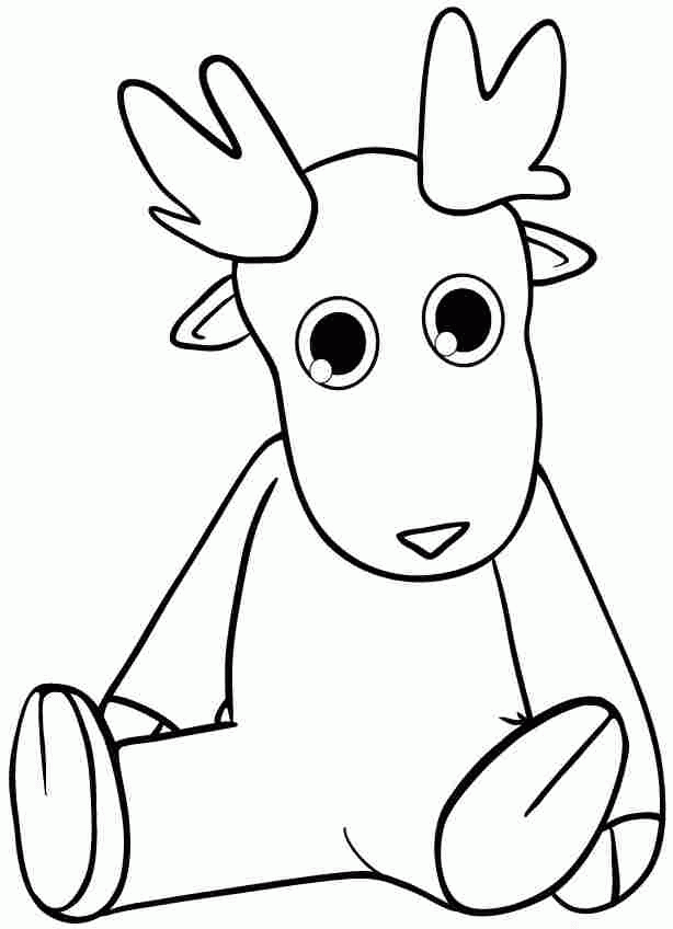 Deer Mask Coloring Pages