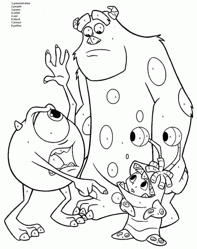 Disney Color By Number 93725 Mr Freeze Coloring Pages