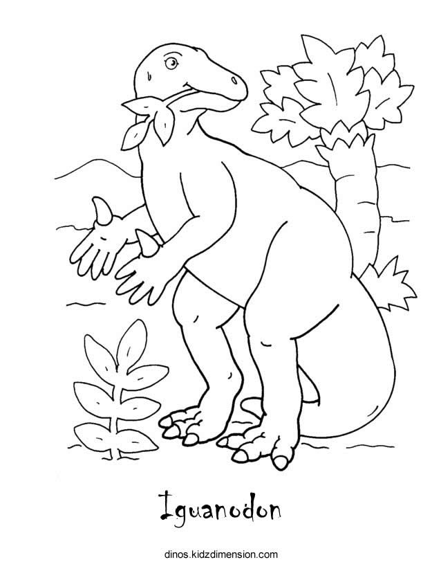 Iguanodon Coloring Page - Coloring Home