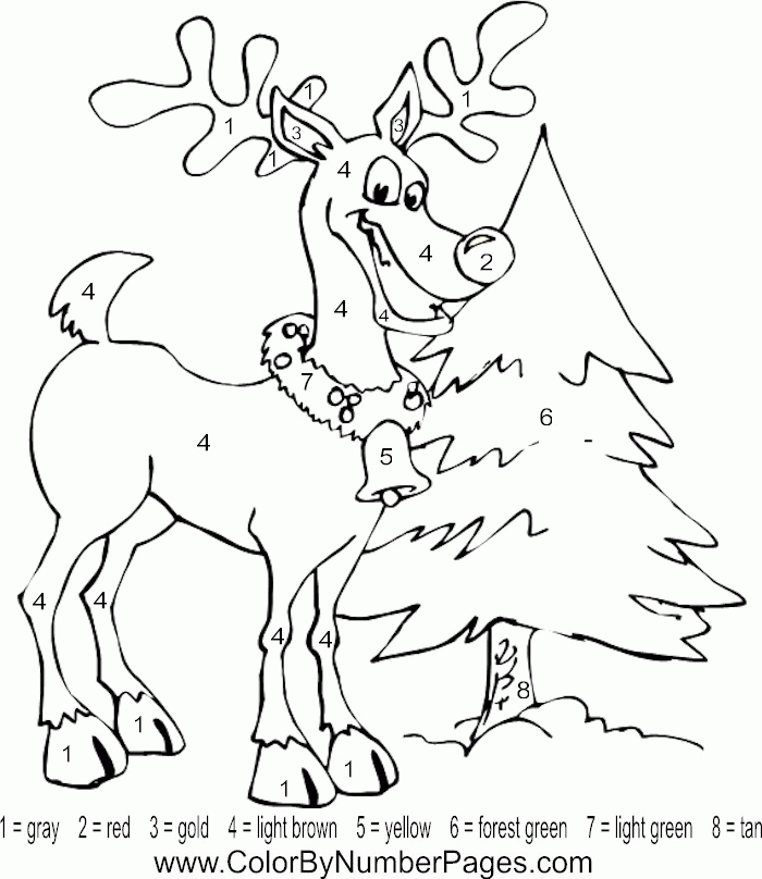 christmas coloring pages numbers  coloring home