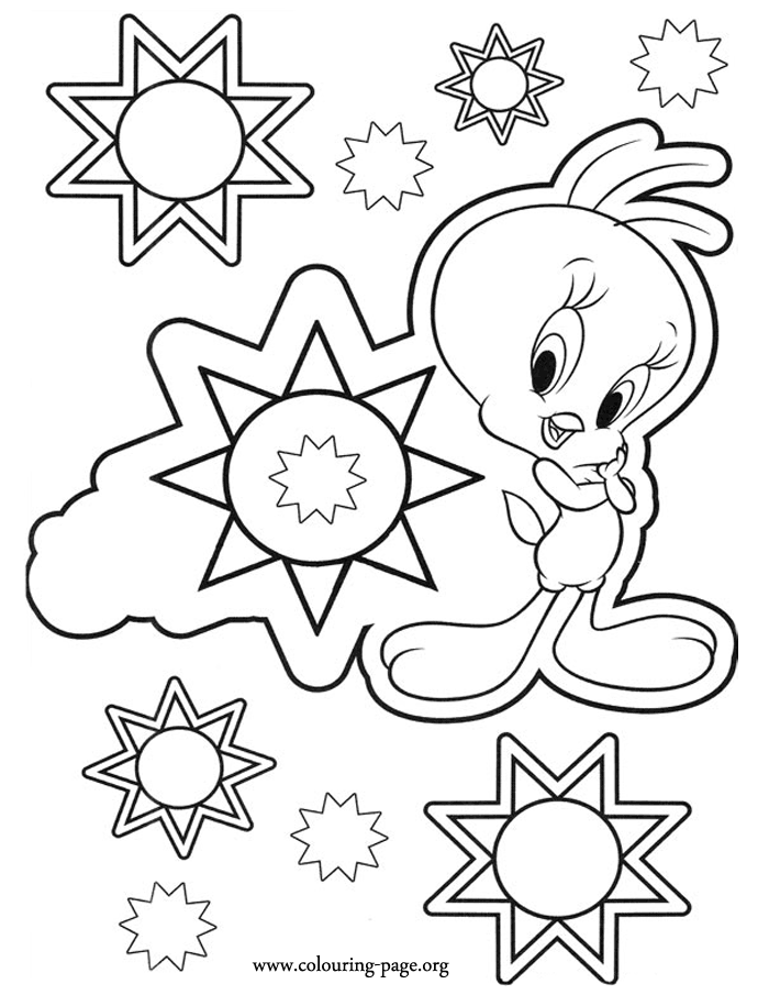 Color This Amazing Coloring Page With The Disney Character Tweety 