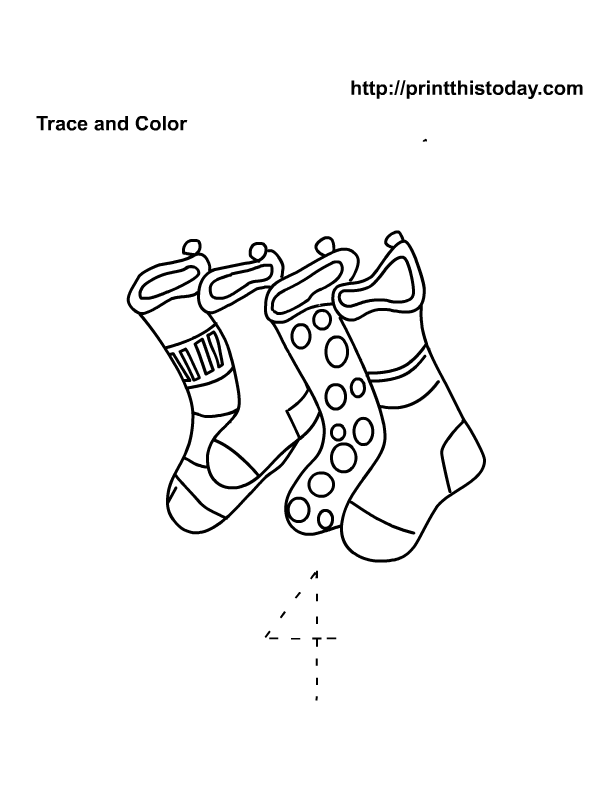 Free printable Number 4 tracer worksheet | Print This Today