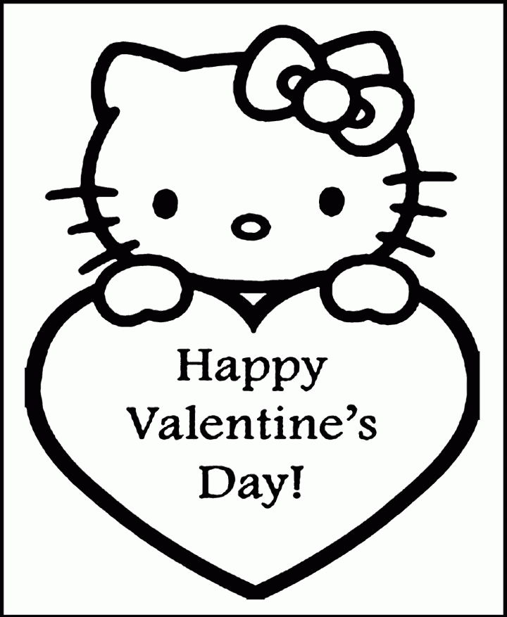 Hello Kitty Valentine Coloring Pages | Coloring Pages