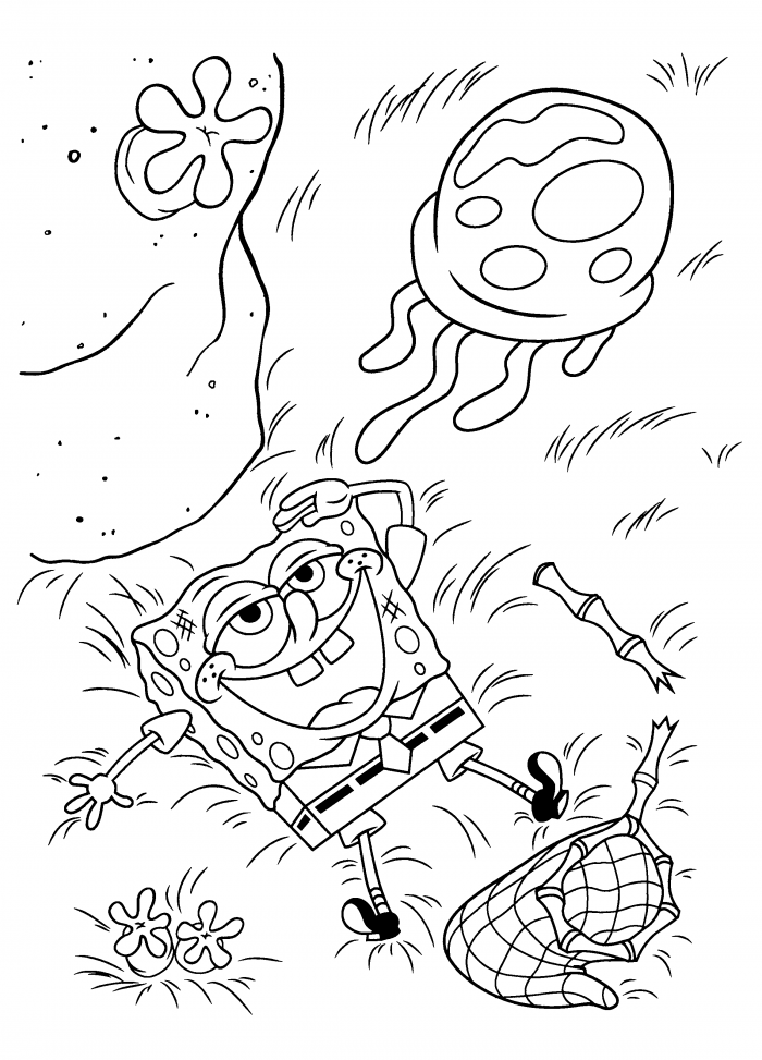 Download Spongebob Squarepants Coloring Page | Kids Coloring Page ...