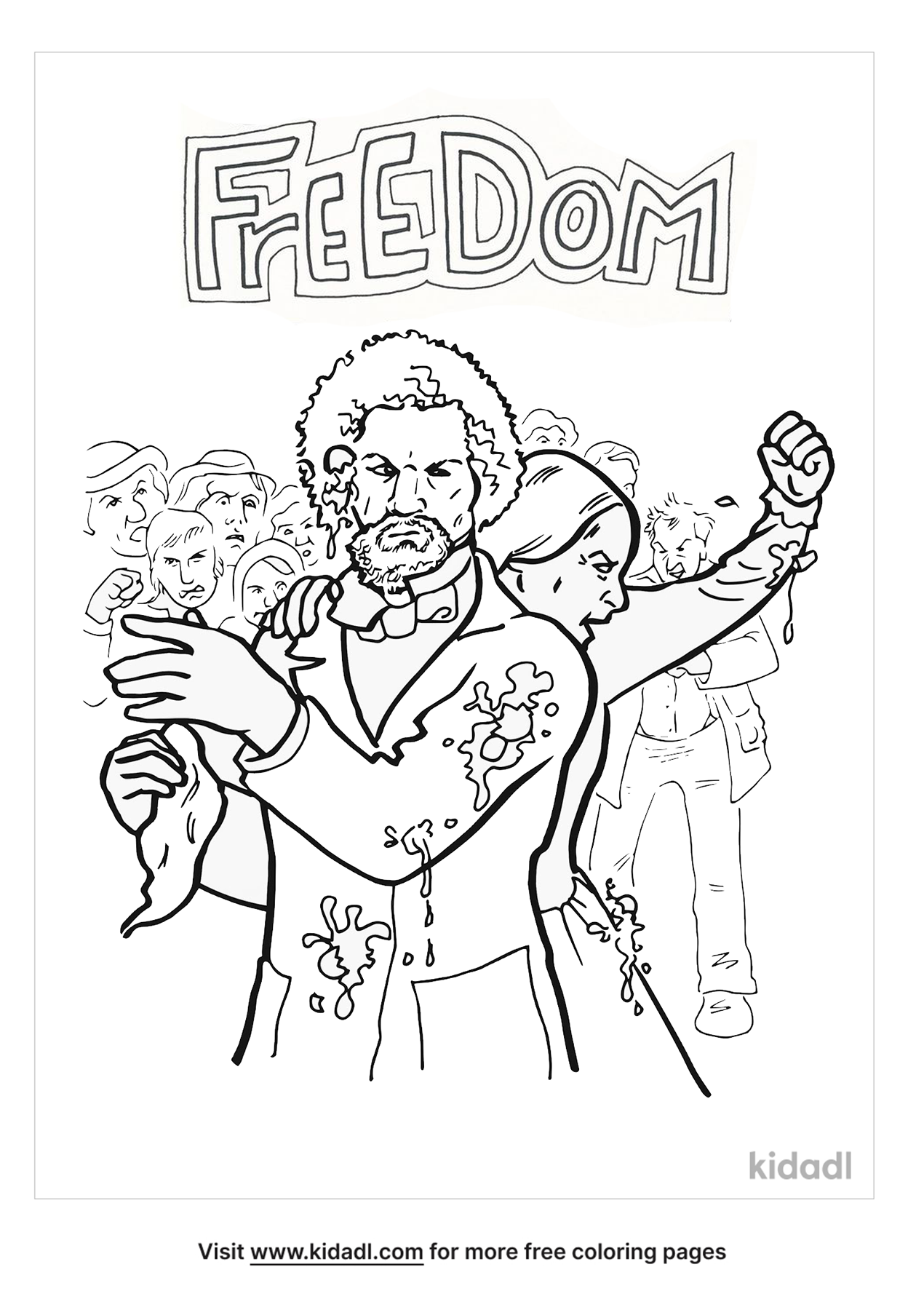 People Who Got Freedom Coloring Pages | Free History Coloring Pages | Kidadl