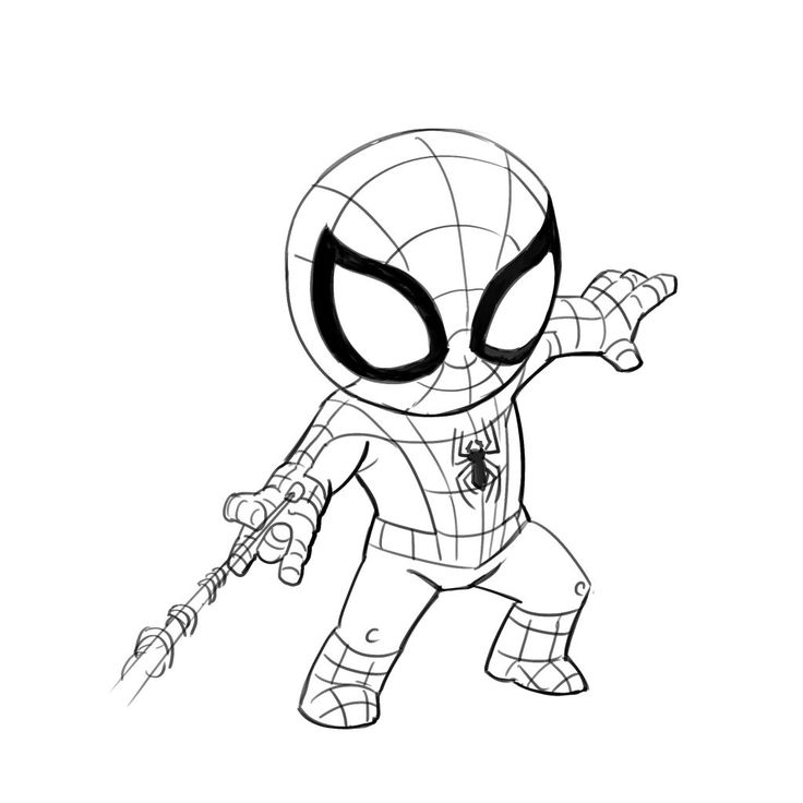 3 Ways to Draw Spiderman - Improveyourdrawings.com | Spiderman drawing, Spiderman  coloring, Avengers coloring pages