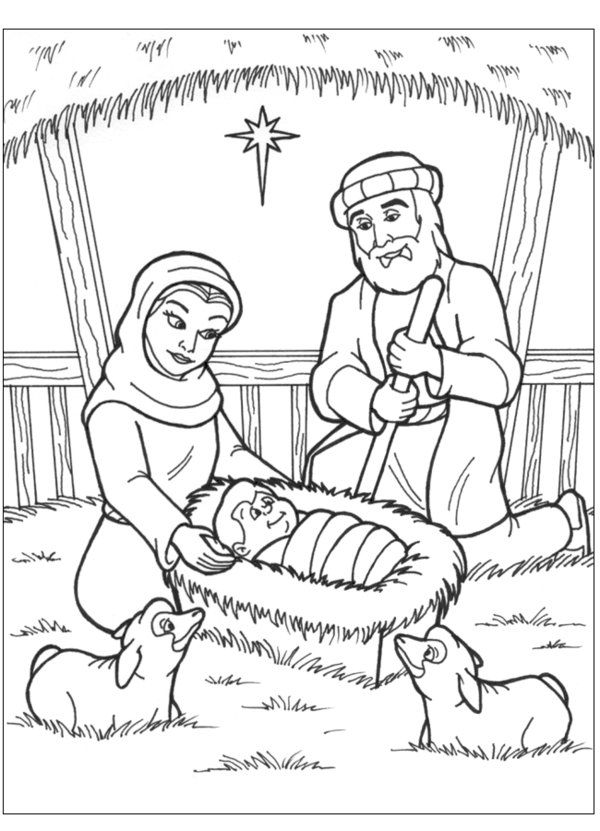 10 Pics of Free Christmas Nativity Coloring Page - Christmas ...