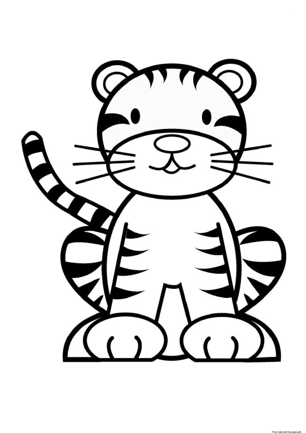 printable baby tiger coloring pages for kidsFree Printable ...