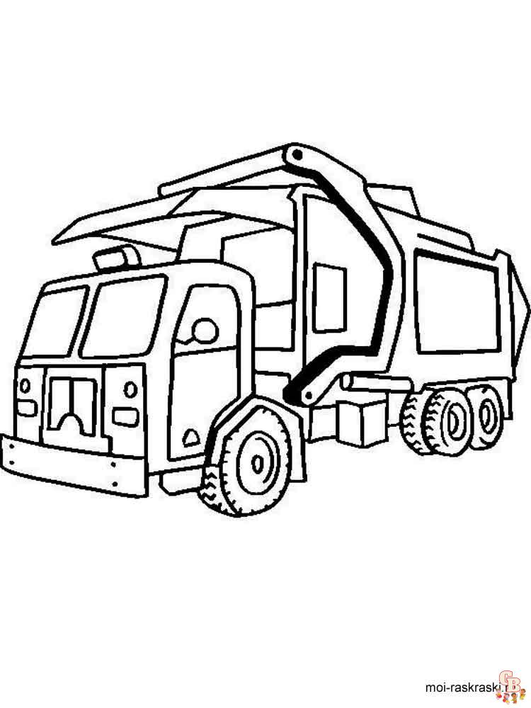 25+ Free Garbage Truck Coloring Pages - GBcoloring