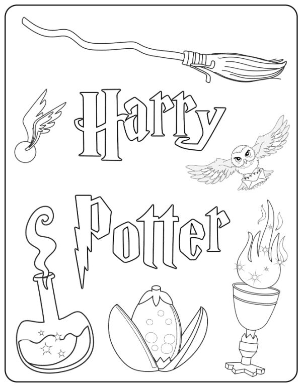 Harry Potter Printable Coloring Pages ...