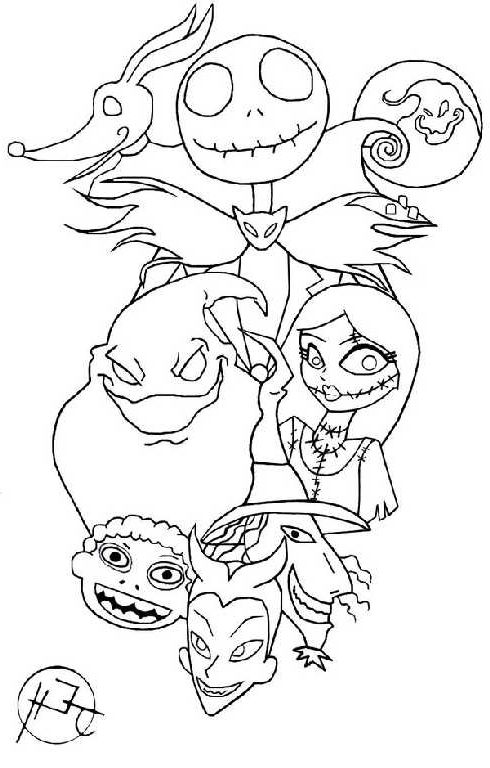 Fantastical The Nightmare Before Christmas Coloring Pages - Best ...