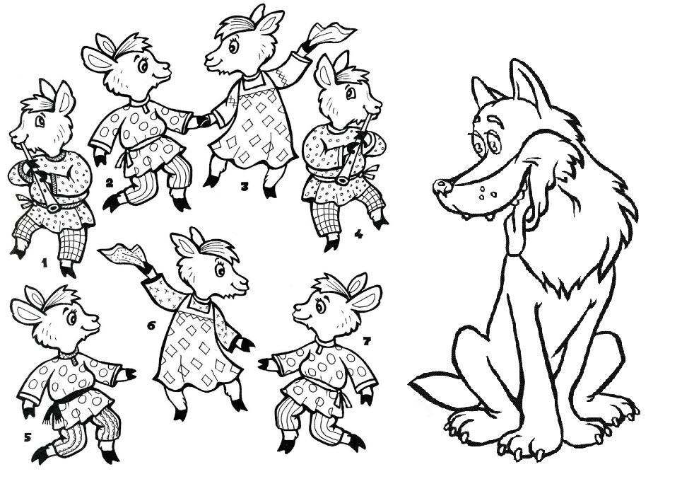 coloring pages to the tale seven kids Free Coloring pages online ...