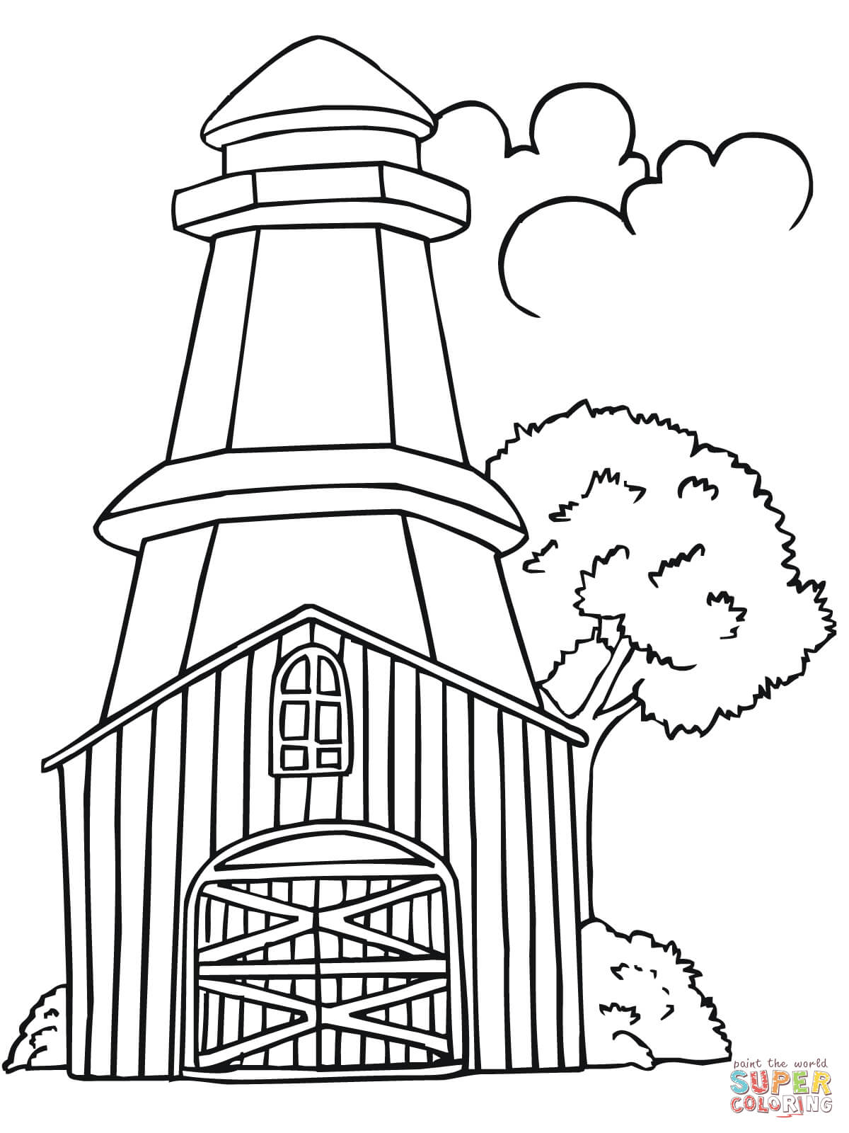Sweden Lighthouse coloring page | Free Printable Coloring Pages
